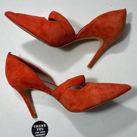 Womens Boden Vibrant Red Heels Size (38) 7 SB-AG - Picture 8 of 9